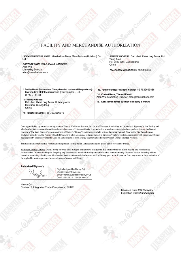 Disney FAC-014146-2018 Disney FAC-014146-2018